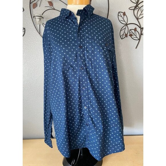 Converse One Star Men’s Long Sleeve Button Down Shirt Size Large - Picture 1 of 8